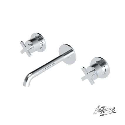 Μπαταρία Νιπτήρος Εντοιχισμού  Elle cross Chrome 3 οπών